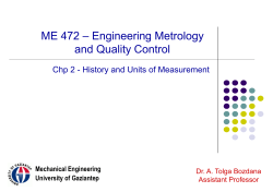 Chp 2 - History and Units of Measurement