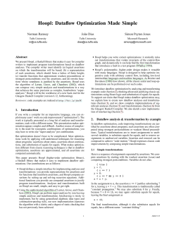 Hoopl: Dataflow Optimization Made Simple