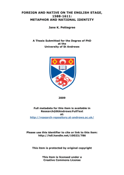 JanePettegreePhDThesis - St Andrews Research Repository