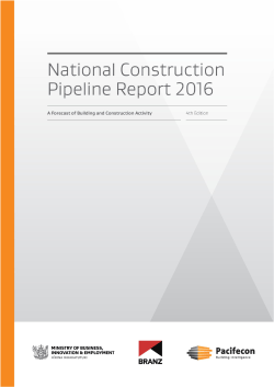National Construction Pipeline Report 2016