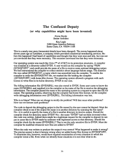 The Confused Deputy
