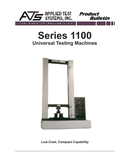 Series 1100 Universal Test Machines