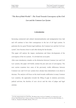 The Trend Towards Convergence