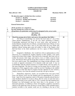 SQP-Engl.Elective CBSE 2016