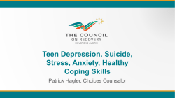 Teen Depression, Suicide, Stress, and Anxiety