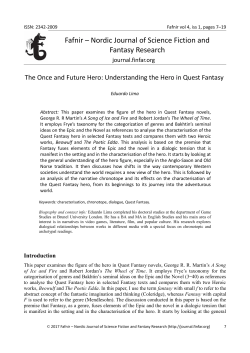 PDF - Fafnir &ndash; Nordic Journal of Science Fiction and Fantasy Research