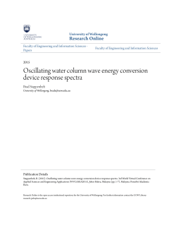 Oscillating water column wave energy conversion