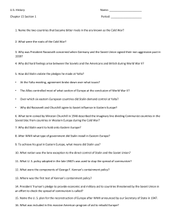 Chapter 15 Section 1