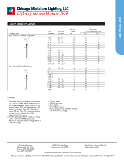 Neon Indicator Lamps