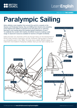 Paralympic Sailing
