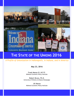 The State of the Unions 2016 - Illinois Economic Policy Institute