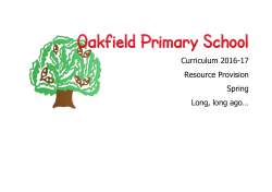 Curriculum 2016-17 Resource Provision Spring Long, long ago&hellip;