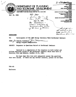 DPED Questionaire and Answers (Acid Rain Information)