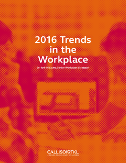 2016 Trends in the Workplace