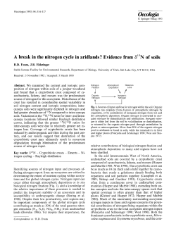 A break in the nitrogen cycle in aridlands?