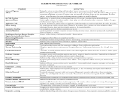 definitions of teaching strategies