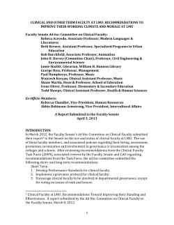 1 CLINICAL AND OTHER TERM FACULTY AT LMU