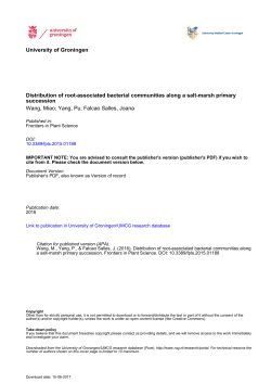 Distribution of root-associated bacterial communities along a