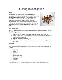 Rusting Investigation