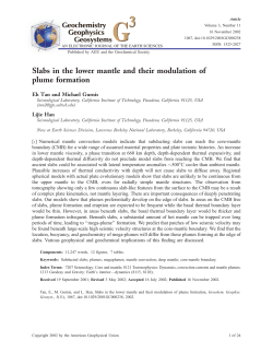 Slabs in the lower mantle and their modulation of plume formation