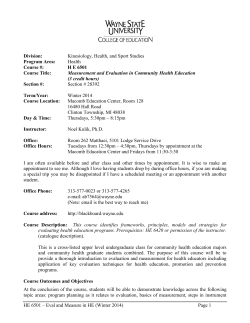 HE 6501 - College of Education