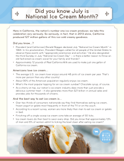 Did you know July is National Ice Cream Month?