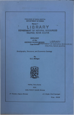 Geology of the George River Series, Cape Breton