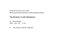 The Berkeley Castle Muniments - Bristol and Gloucestershire