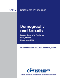 Demography and Security
