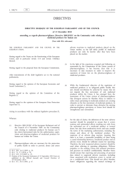 Directive 2010/84/EU - European Commission