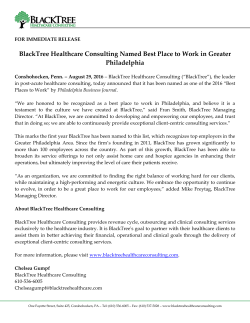 BlackTree Named a Best Place to Work in Greater Philadelphia