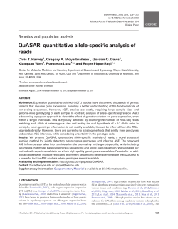 QuASAR: quantitative allele-specific analysis of reads