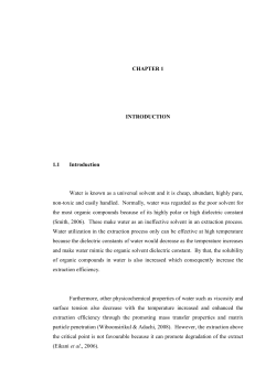CHAPTER 1 INTRODUCTION 1.1 Introduction Water is known as a