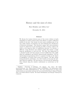 History and the sizes of cities