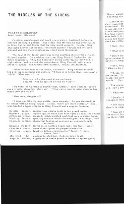 The Riddles of the Sirens - Digital Commons @ Butler University