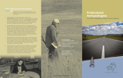 2008 Professional Archaeologists - Professional Archaeologist of