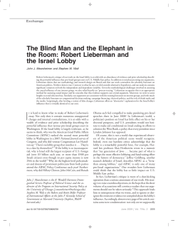 The Blind Man and the Elephant in the Room