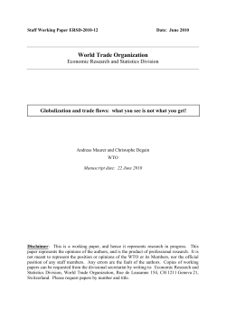 Globalization and trade flows