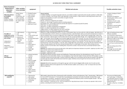 a2 biology core practical summary