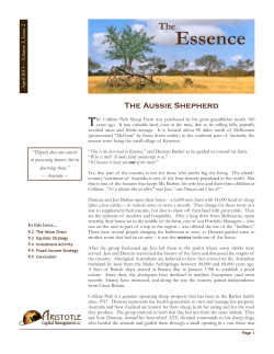 The Aussie Shepherd - Aristotle Capital Management