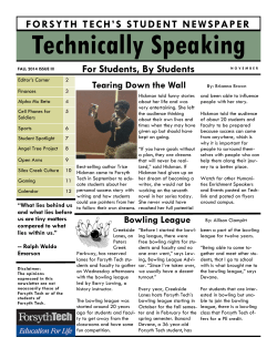Technically Speaking Fall 2014 Issue 3