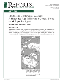 24. Pleistocene Continental Glaciers