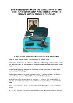is this the desk set stammering king george vi wrote the kings