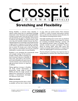 Stretching and Flexibility
