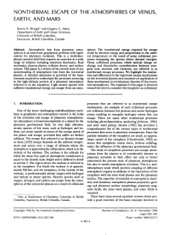Nonthermal Escape of the Atmospheres of Venus, Earth, and Mars