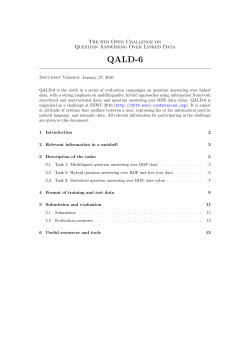 QALD-6 - Sebastian Walter