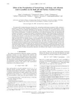 Effect of the Precipitation of Neutral-Soap, Acid