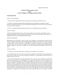 () - Latin American Studies Association