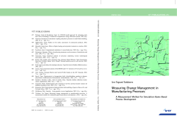 Measuring Change Management in Manufacturing Processes