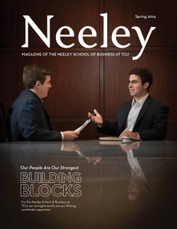 Our People Are Our Strongest - Neeley School of Business